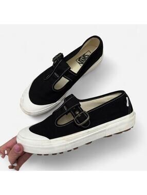 Black Vans Mary Janes Shoes